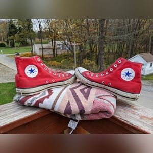 Red Hi-Top Chuck Taylor's